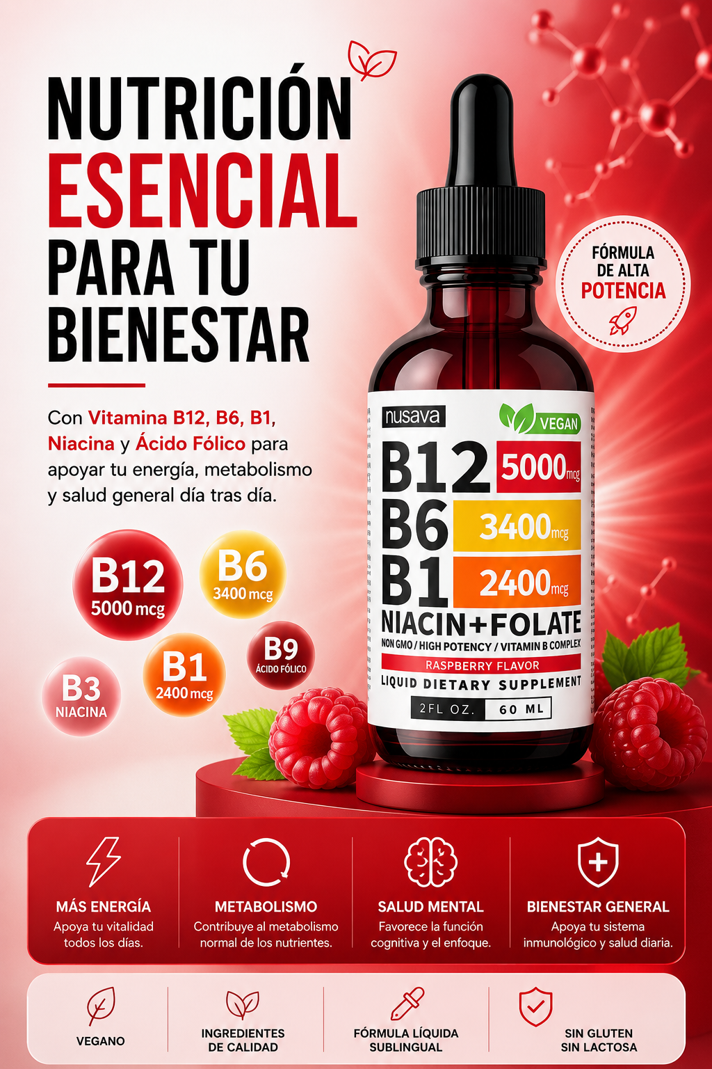 ⚡ VITAMINA B12 NUSAVA CAJA X2
