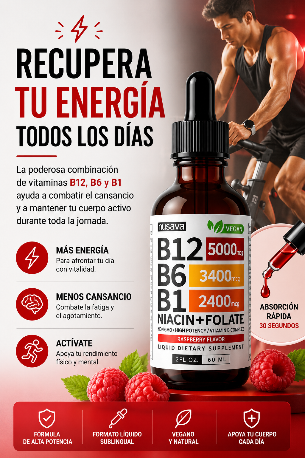 ⚡ VITAMINA B12 NUSAVA CAJA X2