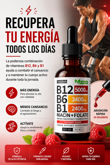 ⚡ VITAMINA B12 NUSAVA CAJA X2