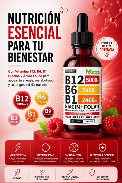 ⚡ VITAMINA B12 NUSAVA CAJA X2