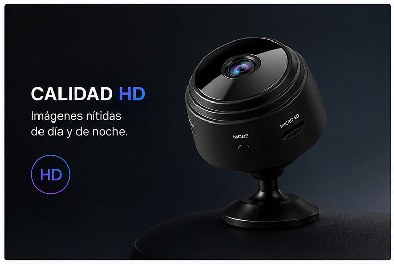 ✅ Monitorea desde cualquier lugar - MINI CÁMARA A9 HD