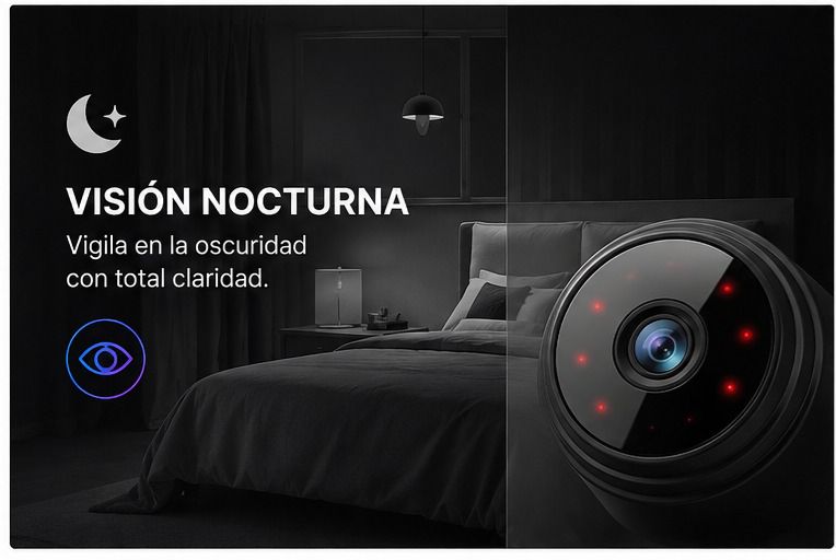 ✅ Monitorea desde cualquier lugar - MINI CÁMARA A9 HD