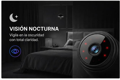 ✅ Monitorea desde cualquier lugar - MINI CÁMARA A9 HD