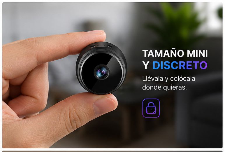 ✅ Monitorea desde cualquier lugar - MINI CÁMARA A9 HD