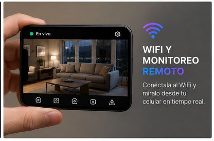✅ Monitorea desde cualquier lugar - MINI CÁMARA A9 HD